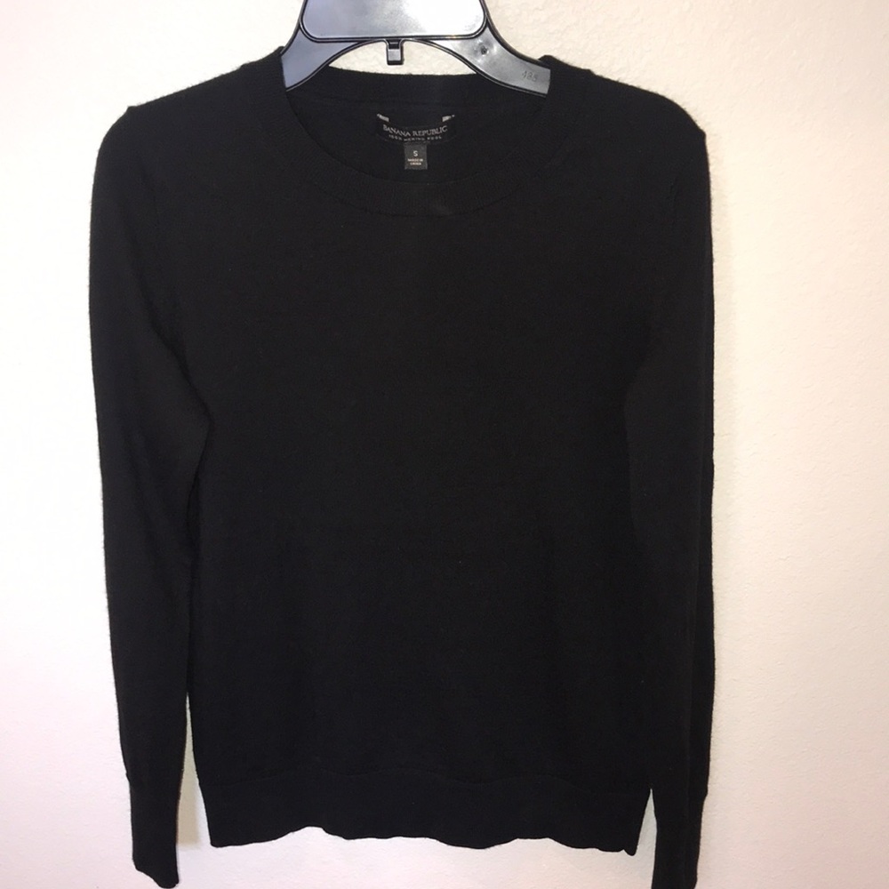 J. Crew Black Crewneck Sweater